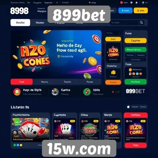 Interface do usuário do site 899bet é amigável